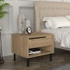 Suzy Megapap melamine nightstand in sepet oak color 50x45x41,6cm.
