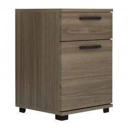 Veto Megapap melamine night stand in walnut color 40x39x57cm.