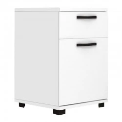 Veto Megapap melamine night stand in white color 40x39x57cm.