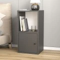 Κομοδίνο Vito Megapap χρώμα ανθρακί 34x30x66,4εκ.