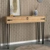 Cenova Megapap melamine console in sapphire oak color 120x35x89,8cm.