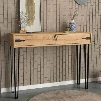 Cenova Megapap melamine console in sapphire oak color 120x35x89,8cm.
