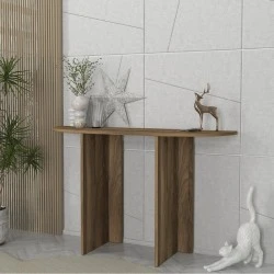 Cortado Megapap melamine dresser in walnut color 120x35x75cm.