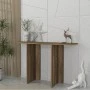 Cortado Megapap melamine dresser in walnut color 120x35x75cm.
