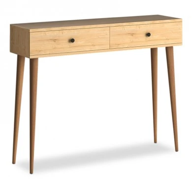 Alis Megapap melamine console in oak 110x29x88cm.