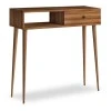 Napoli Megapap melamine console in walnut color 90x29x88cm.