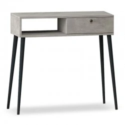Napoli Megapap melamine console in retro grey color 90x29x88cm.