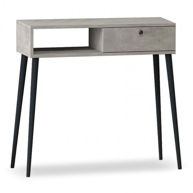 Napoli Megapap melamine console in retro grey color 90x29x88cm.