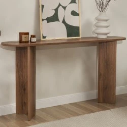 Sira Megapap melamine sideboard in walnut color 150x35x75cm. Sira Megapap melamine sideboard in walnut color 150x35x75cm.