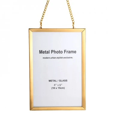 ΚΟΡΝΙΖΑ ΧΡΥΣΗ ΜΕΤΑΛΛΙΚΗ ΚΡΕΜΑΣΤΗ  ΜΕ ΑΛΥΣΙΔΑ 10X15EK