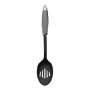 Homeplus silicone ladle with holes in gey - black color