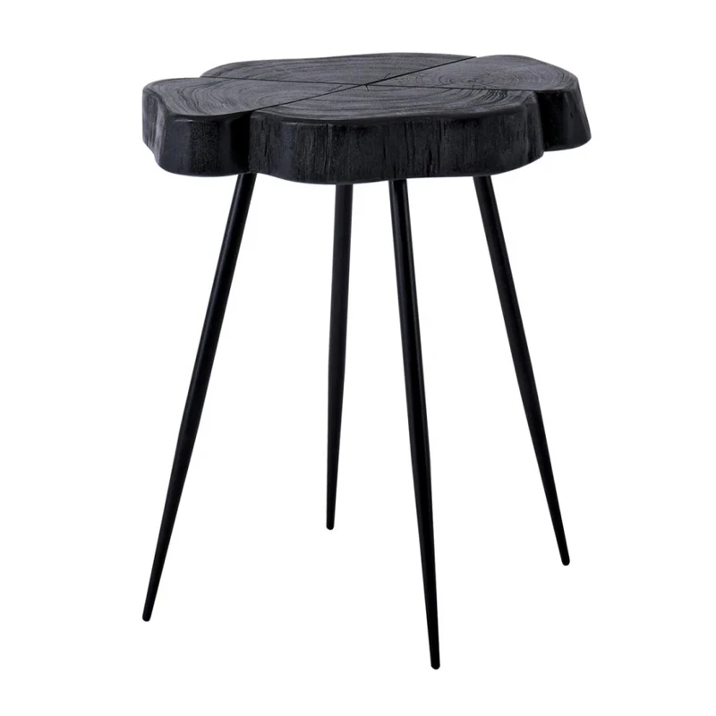 KOVIL-4 Coffee Table +/-45x35x53cm Acacia Black/Steel Black