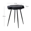 KOVIL-4 Coffee Table +/-45x35x53cm Acacia Black/Steel Black