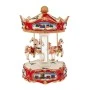 XMAS RESIN WINDING CAROUSEL WITH MUSIC AND MOVEMENT 15X15X23,5CM