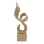 CREAM POLYRESIN ABSTRACT DECO SCULPTURE 11,5X10,5X32CM