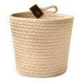 CREAM PAPER ROPE BASKET D17X18CM