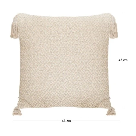 CRΘME FABRIC PILLOW WITH TASSELS 43X43CM