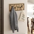 Trace Megapap wall hanger made of metal - melamine color sapphire oak 74,6x1.8x26,6cm.