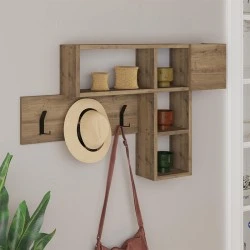 Game Megapap melamine wall hanger in light brown color 99,5x15x61cm.