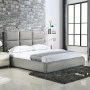 MAXIM Bed 160x200cm Grey Stone Fabric