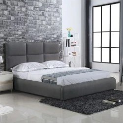 MAXIM Bed 160x200cm Grey Fabric