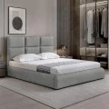 MAXIM Bed 160x200cm Grey Stone Fabric