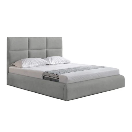 MAXIM Bed 160x200cm Grey Stone Fabric