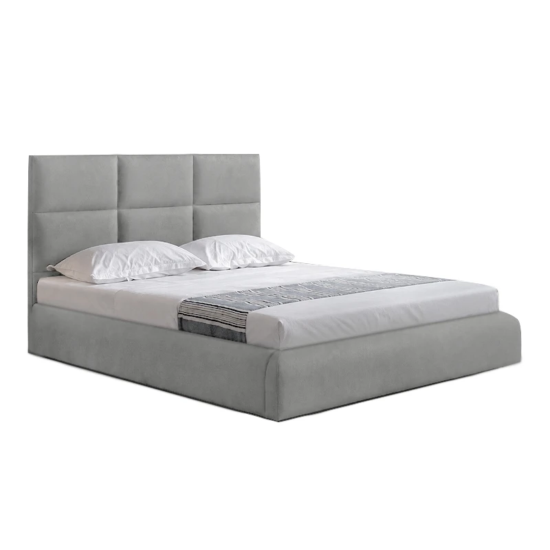 MAXIM Bed 160x200cm Grey Stone Fabric