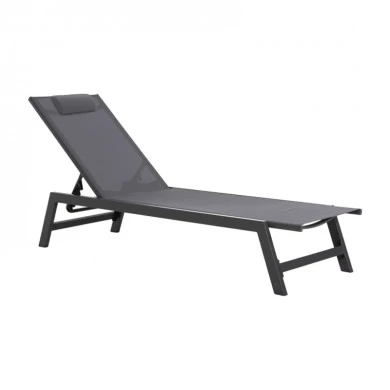 ΞΑΠΛΩΣΤΡΑ ΑΛΟΥΜΙΝΙΟΥ ΜΕ ΜΑΞΙΛΑΡΙ RABIA HM5982.03 ΣΕ ΑΝΘΡΑΚΙ 191,5x60x89,5Υεκ.