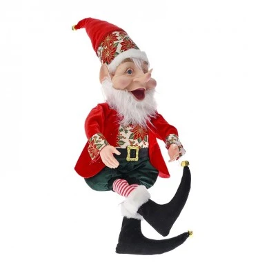 XMAS RED GREEN ELF 65CM