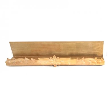 WOODEN WALL SHELF 76Χ14Χ14CM