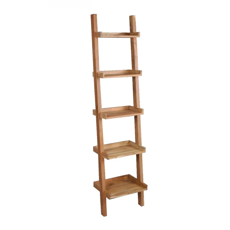 LADDER Book Case 45x35x190 Acacia Natural Finish