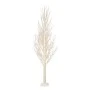 ILLUMINATED XMAS TREE 100CM WITH 500 WARM WHITE LED ON WHITE METAL BASE 18X18CM