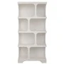 WHITE MDF BOOKSHELF 85X37X180CM