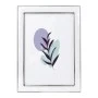 WHITE WITH SILVER COVER METAL PHOTO FRAME WITH LIQUID GLASS EFFECT 19X14CM