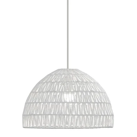 WHITE STRAW PENDANT CEILING LAMP D40Χ26CM