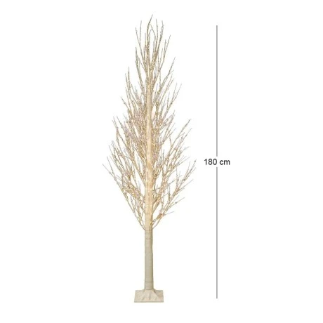 ΛΕΥΚΟ ΦΩΤΙΖΟΜΕΝΟ ΔΕΝΤΡΟ 180ΕΚ ΜΕ 1000 LED ΛΑΜΠΑΚΙΑ ΘΕΡΜΟ ΛΕΥΚΟ ΣΕ ΛΕΥΚΗ ΜΕΤΑΛΛΙΚΗ ΒΑΣΗ 22Χ22ΕΚ