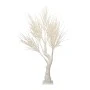 ILLUMINATED XMAS TREE 220CM WITH 3072 WARM WHITE LED ON WHITE METAL BASE 30X30CM