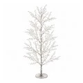 ILLUMINATED XMAS TREE 380CM WITH 2080 WARM WHITE LED ON WHITE METAL BASE