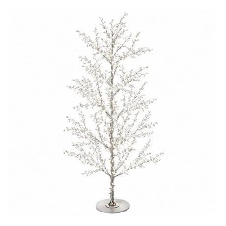 ILLUMINATED XMAS TREE 380CM WITH 2080 WARM WHITE LED ON WHITE METAL BASE
