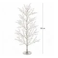 ILLUMINATED XMAS TREE 380CM WITH 2080 WARM WHITE LED ON WHITE METAL BASE