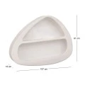 WHITE MFD WALL SHELF WITH IRREGULAR SHAPE 107X18X81CM