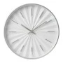 PLASTIC WALL CLOCK IN WHITE COLOR WITH GOLD DETAILS D30,5X4CM