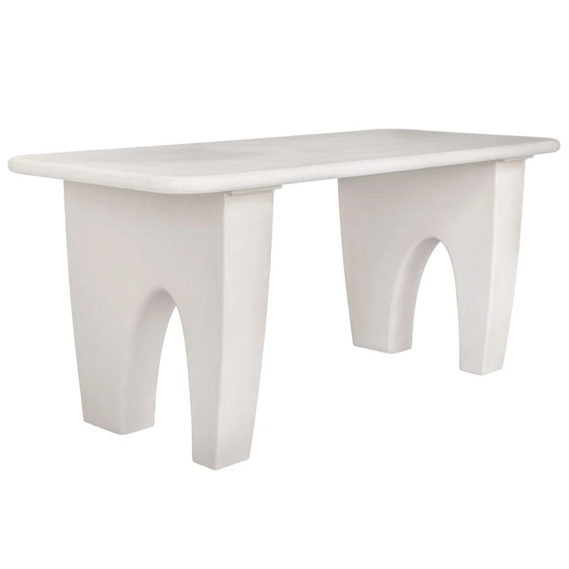 MDF DINNING TABLE IN WHITE COLOR 180X80X78CM