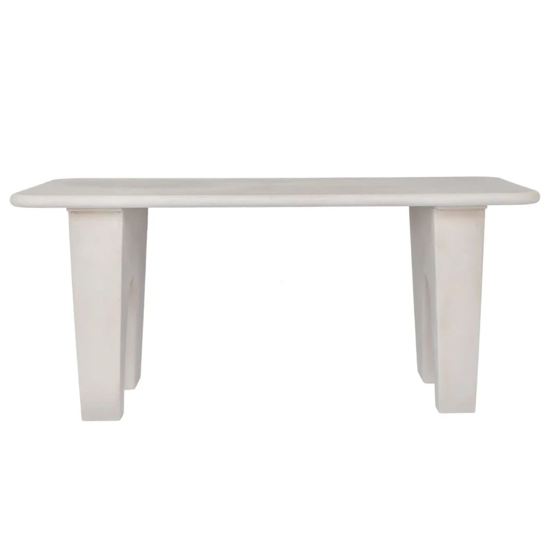 MDF DINNING TABLE IN WHITE COLOR 180X80X78CM