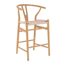 LIMA Barstool Beech Natural, Seat Paper Rope Natural (seat height 67cm) LIMA Barstool Beech Natural, Seat Paper Rope Natural (seat height 67cm)