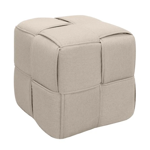 LINE ΣΚΑΜΠΟ CREAM ΥΦΑΣΜΑ 40X40X40εκ.