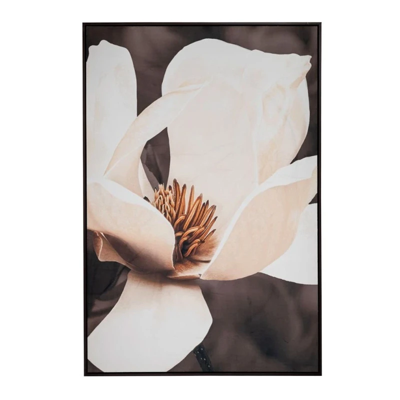 MAGNOLIA ΠΙΝΑΚΑΣ 83Χ123ΕΚ ME ΚΟΡΝΙΖΑ ΣΕ ΤΥΠΩΜΕΝΟ ΚΑΜΒΑ