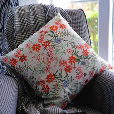 Bono Megapap cotton sofa pillow with zipper in multi-colored color 50x50xcm.