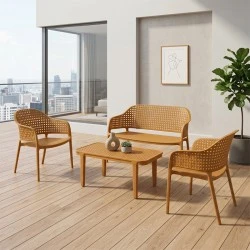 MALAGA Set (4pcs) PP-UV Egg Yellow MALAGA Set (4pcs) PP-UV Egg Yellow
